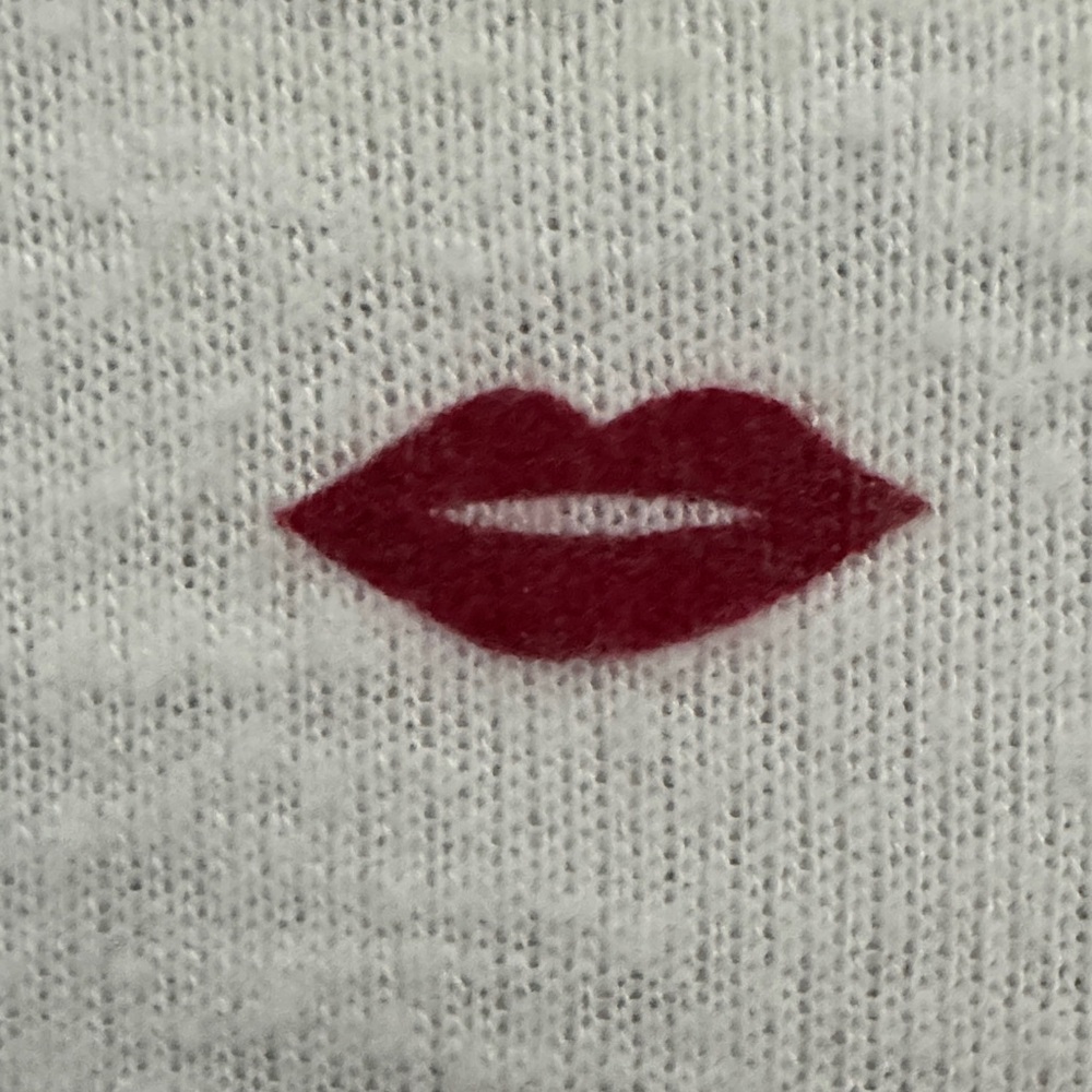 PJ Salvage Cream and Red Long Sleeve Tee